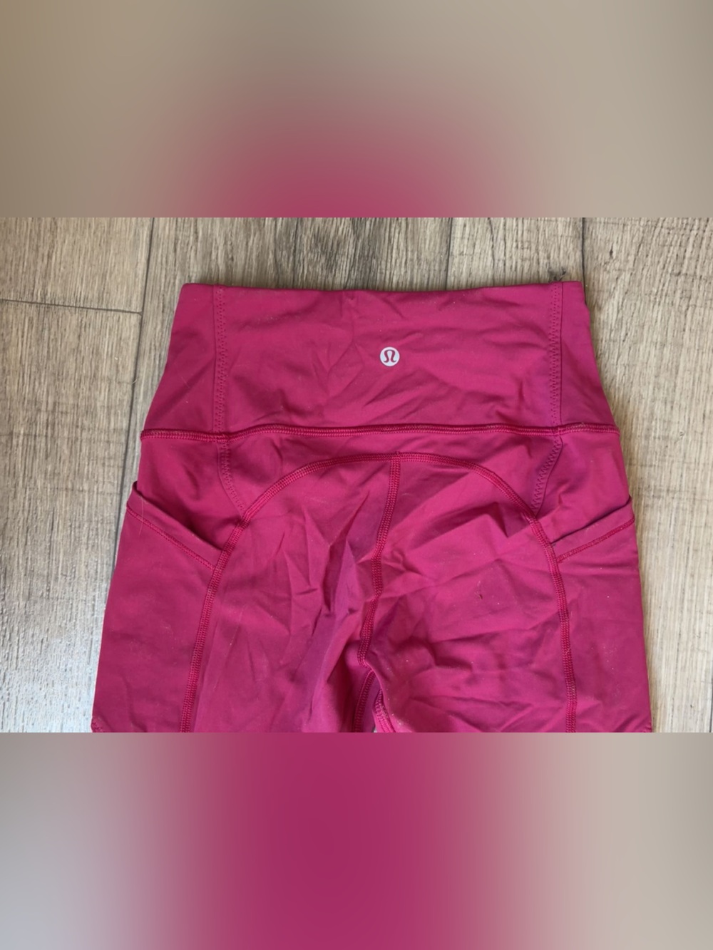 Lululemon full length Athletic Leggings - Berry - size 4/S (outer pockets)